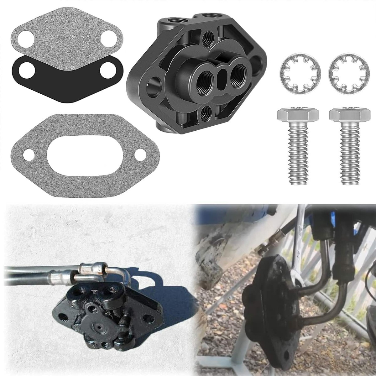 どるぶん Trim Tilt Line Manifold Cylinde Assembly Kit Fit For Alpha Bravo