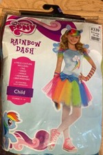 My Little Pony Rainbow Dash Child Halloween Costume XL 14-16 NEW