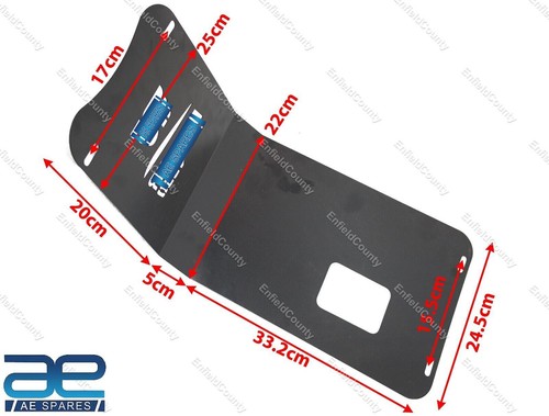 Pour Royal Enfield Meteor 350 Acier Noir Sumpguard Carter Garde Assemblage S2u - Photo 3/12