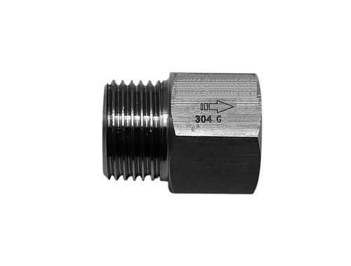 One Way Valve Direction BSP 1/4" Male to Female Stainless Steel Fittings Adaptor - Picture 3 of 8