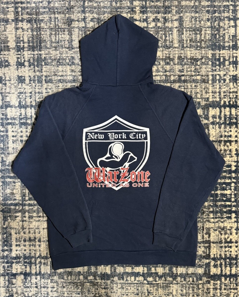 Vintage 90s Warzone NYHC Hoodie L Madball Merauder Sick Of Vintage 90s Warzone NYHC Hoodie L Madball Merauder Sick Of