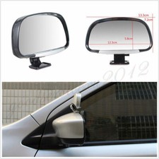 One Pair Wide Angle Adjustable Vehicle Blind Spot Side Rear View Mirrors Silver