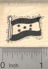 Flag of Honduras Rubber Stamp D24528 WM