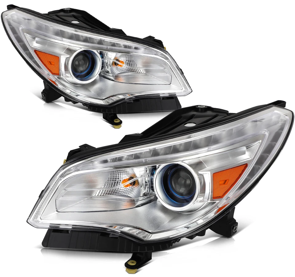 Pair Headlights Assembly L+R For 2017-2013 Buick Enclave w/LED DRL HID/Xenon - Image 3 of 4