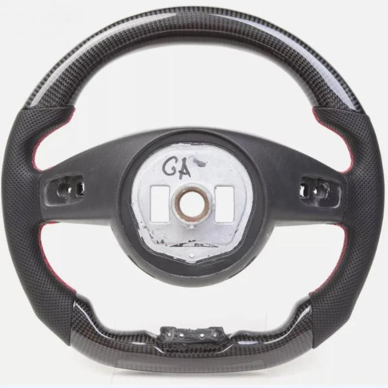 Подходит для 2016+ Mercedes-Benz AMG W205 S63 C63 SL из углеродного волокна плоский светодиодный руль - Изображение 3 из 4