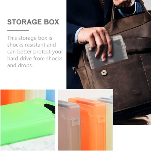 5Pcs Plastic Hard Drive Enclosure Disk Protection Box Hdd Storage Cases - 第 3/12 張圖片
