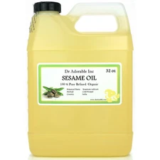 32 oz Premium Refined Sesame Seed Oil 100% Pure Organic Cold Pressed Best Fresh