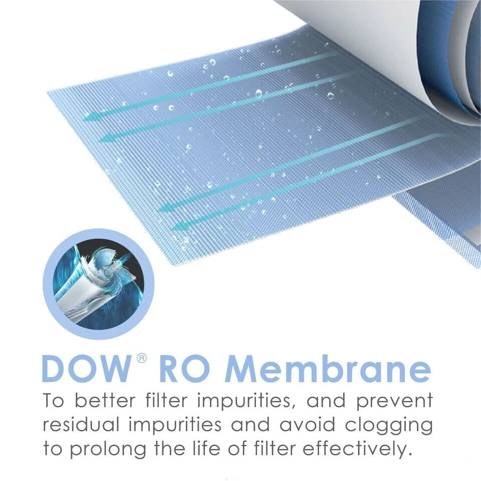 Waterdrop Water Filter, Replacement for WD-G3-W Reverse Osmosis System - Image 3 of 4