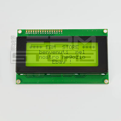 Display Green 20x4-Backlit LCD hd44780 