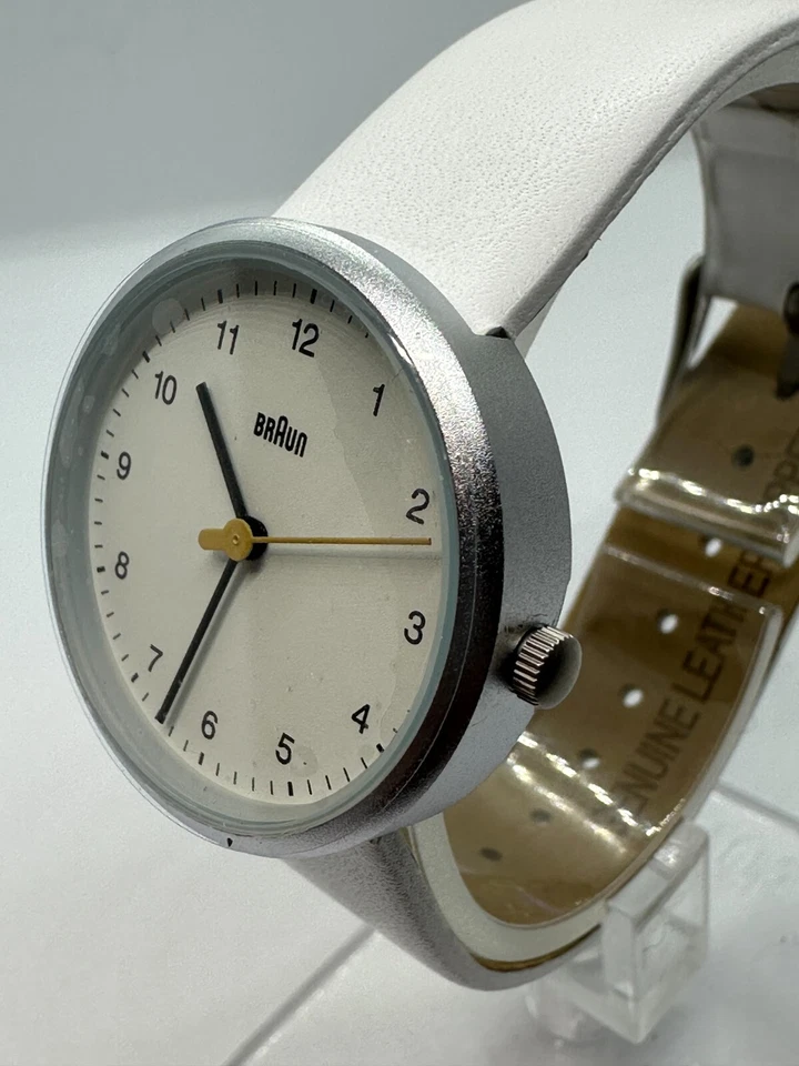 JUEGO DE 2 RELOJES MARRÓN MUJER CLÁSICO CORREA CUERO BLANCO-AZUL CUARZO 38MM Foto 2 de 4