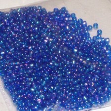 Blue seed beads 20 gm weight 