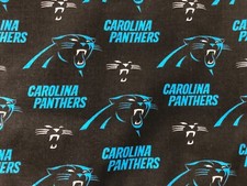 Carolina Panthers NFL 100 Cotton Fabric Material 1/2 yard