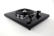 Restored Thorens TD145 turntable Carbon Look Gold Brown