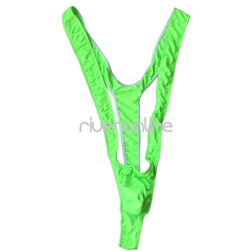 Traje de baño para hombre tanga de corte alto sin mangas leotardo tanque lencería elástica - Imagen 45 de 52