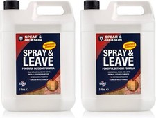 Spear and Jackson - Spray and Leave Concentrate 2 x 5 Litres - Kills Mould, & 4.05 per litre