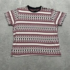 Playboy by HUF Shirt Mens XXL White Red Black All Over Print Bunny Martini Glass