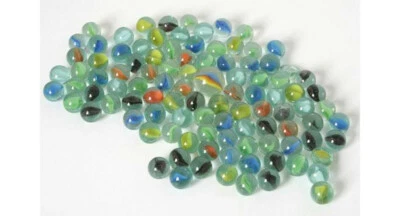 KATZENAUGENMURMELN Glasmurmeln Knicker Murmeln ca. 100 Stück klein und groß NEU