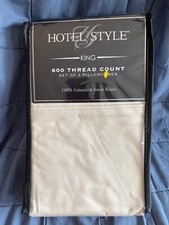 HOTEL STYLE KING 600 TREAD COUNT CREAM COLORED PILLOWCASES WITH SATEEN WEAVE