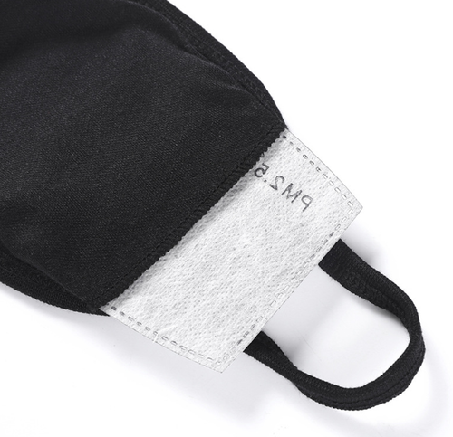 5 Pack Black Cotton Face Mask Reusable Washable Breathable Coverings Unisex USA - Picture 2 of 7