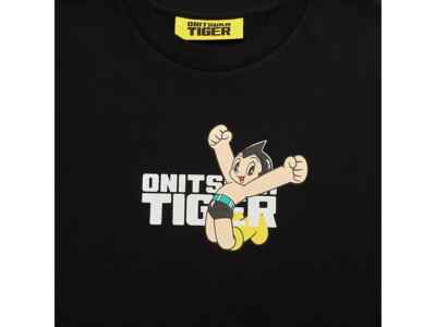 Astro Boy × ONITSUKA TIGER GRAPHIC T-Shirts Black Japan New