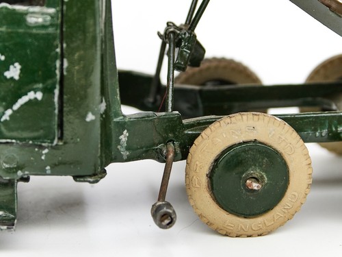BRITAINS LTD No. 1335 Army Lorry 6 wheel Tipper WOOD Bed WWII 1950's EXC! #V44 - Picture 15 of 24