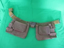 Vintage Action Leathercraft ALA #427 Carpenters Leather Tool Pouch w/Nylon Belt
