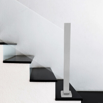 for Balcony Deck Stairs Without Glass Drilling Glass Railing End Post Balustrade