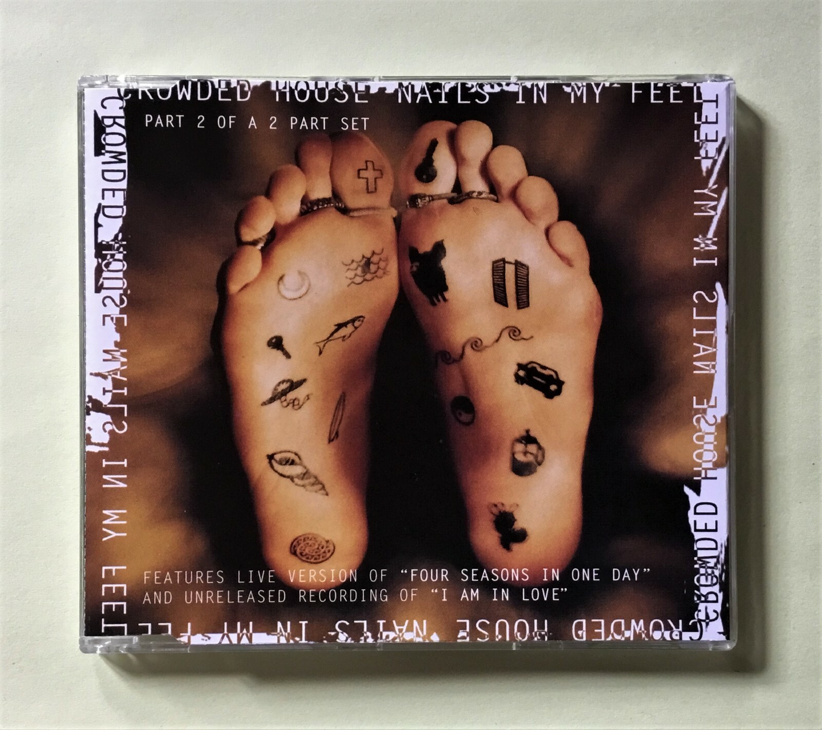 Crowded House 'Nails In My Feet' CD single (Capitol, 1993) CD2 w/ 1 non-LP cut!!