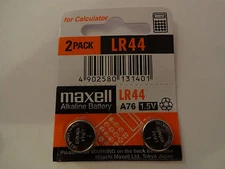  2 Mercury Free LR44, A76 Alkaline Batteries.  Ships USPS First Class Envelope. 