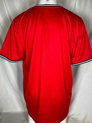 California Angels 1971 Throwback Logo Red Pullover Jersey Men's XXL - Picture 4 of 8