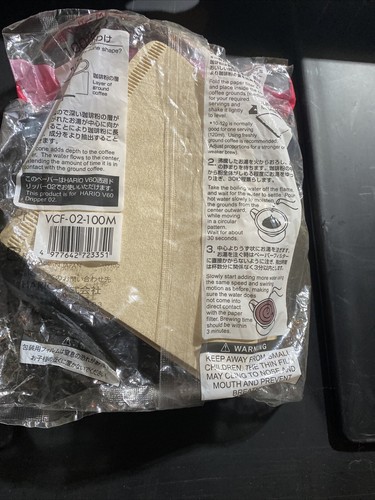 V60 Paper Filter Natural 02, 100ct bag - Picture 2 of 2