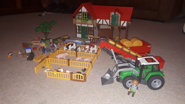 playmobil tractor trailer
