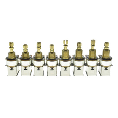 Set 4 Potenziometri Push-Pull FLEOR Per Chitarra Elettrica – A250K E B250K Albero Corto 15mm