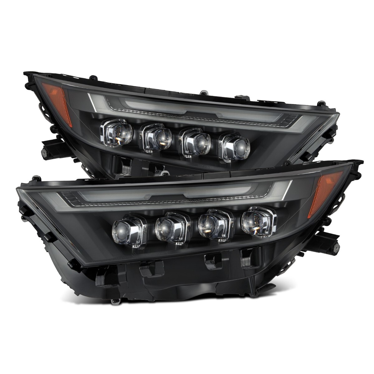 AlphaRex Nova Series LED Projector Headlights Black For 19-24