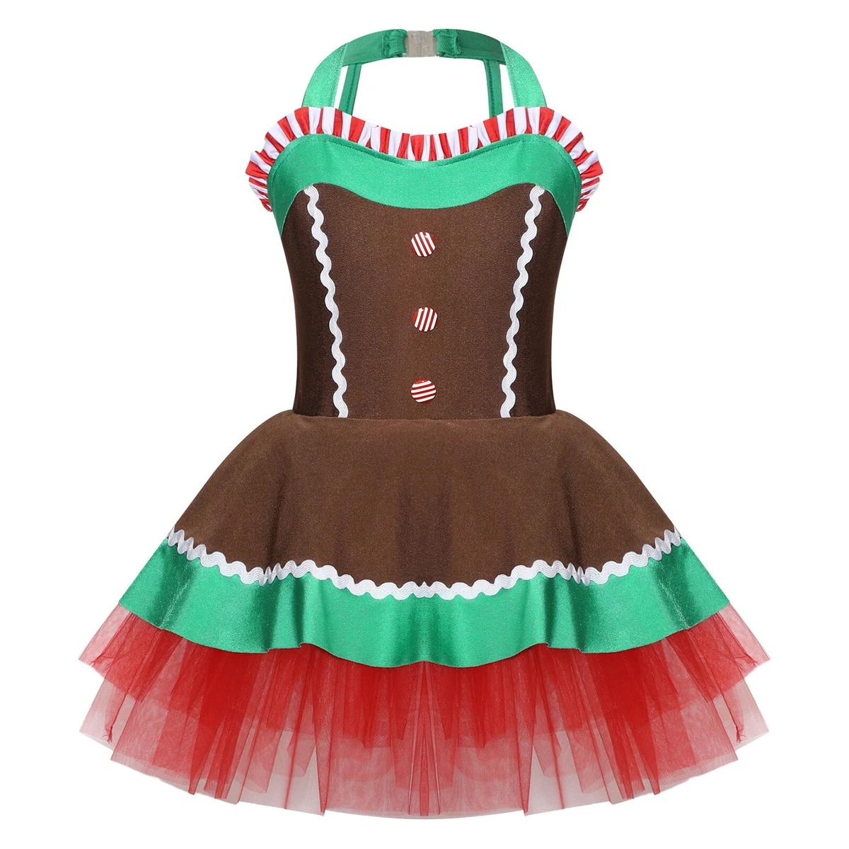 Girls gingerbread shop dress