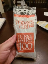 3 Pairs of Off Black Hosiery, Today's Girl by Leggs, Sheer Toe, 994, OS, NEW NIP