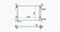 Magneti Marelli 350213186700 KüHler, MotorküHlung FüR Opel