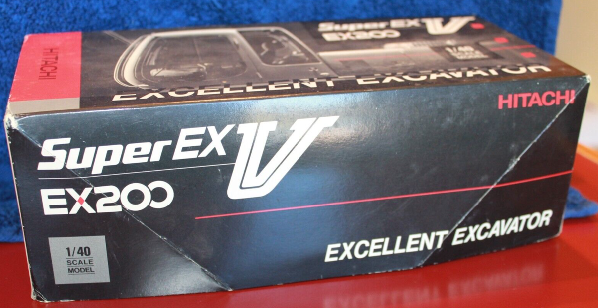 HITACHI SUPER EX-V EX200 EXCELLENT EXCAVATOR 1/40 SCALE | eBay