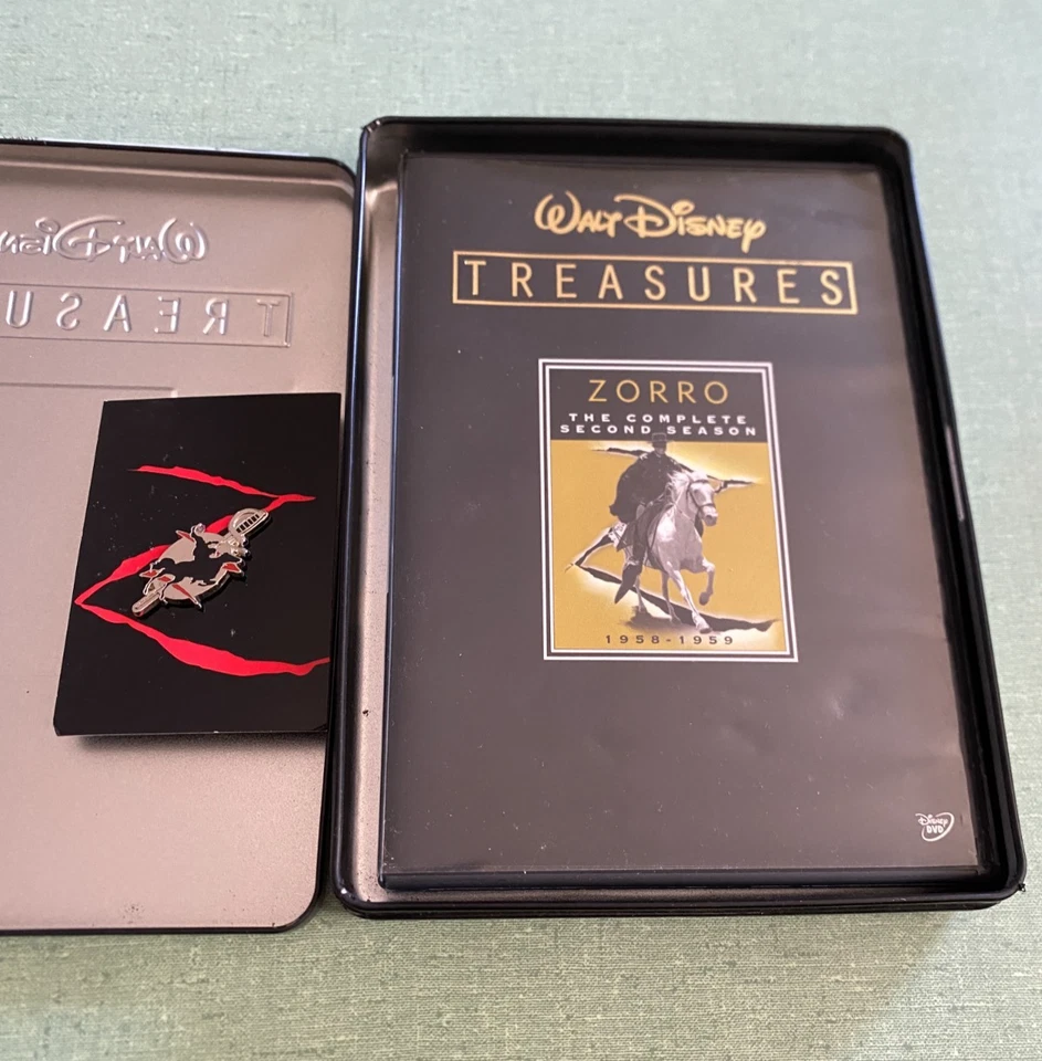 Walt Disney Treasures: Zorro The Complete Second Season DVD Tin Pin - Ships Free - Image 4 of 4