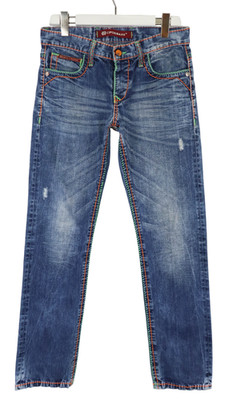 Cipo & Baxx C-1036 Herrenjeans W29/L32 Distressed Neu Whiskers Knopf Fly