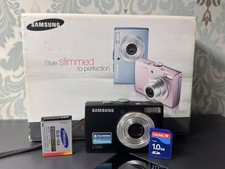 Rare Samsung L100 8.2MP Digital Camera Black Charger SD Card WORKS