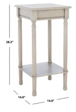 Safavieh TINSLEY SQUARE ACCENT TABLE, Reduced Price 2172772522 ACC5716A