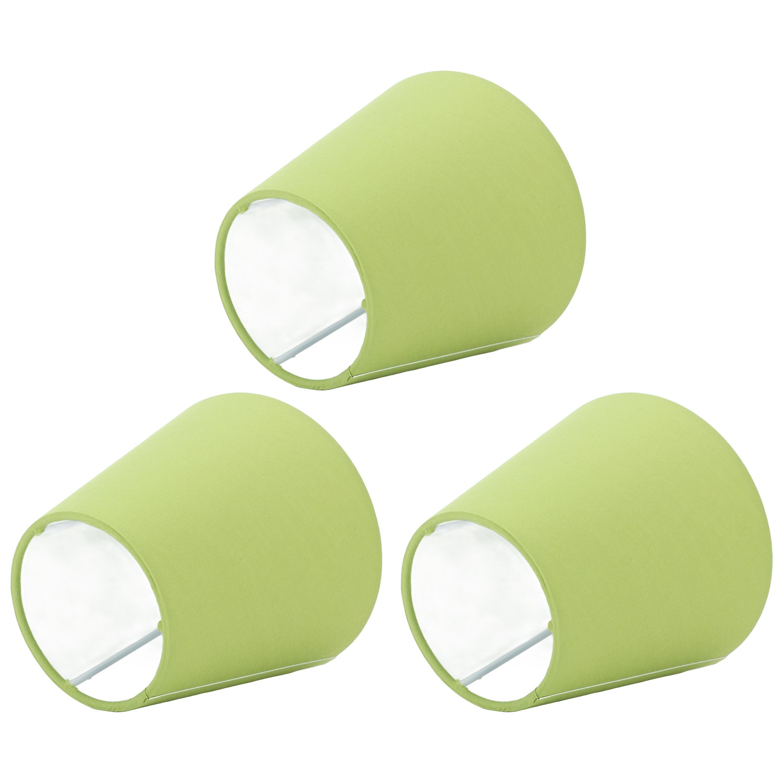 3pcs Modern Fabric Lampshade Bean Green