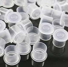 Tattoo Ink Caps, 300Pcs Large Size 17Mm X 14Mm Plastic Disposable Microblading T