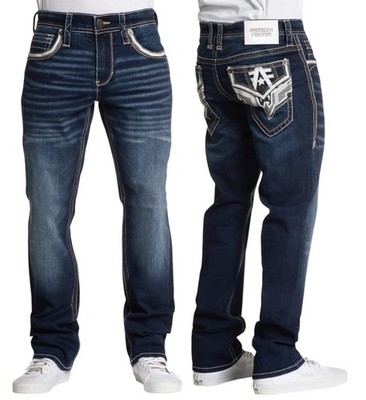 American Fighter Men's Denim Jean Striker Evan Inseam 30''