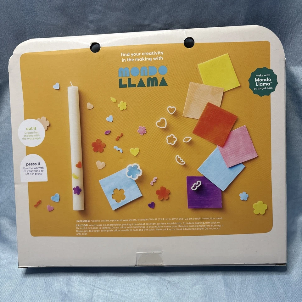 NEW IN SEALED BOX MONDO LLAMA 10" TAPER MAKING CANDLE KIT FOR ADULT CRAFTERS - Image 2 of 4