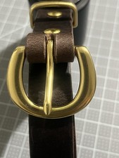 Brown Dress womenBelt Solid Brass Buckle Size...