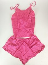 Hot Pink Victoria's Secret Sleep Set Cami And Shorts Floral Size XS