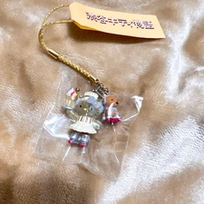 Sanrio Hello Kitty Shibuya Kitty Story Clear Netsuke Strap 2002 Rare