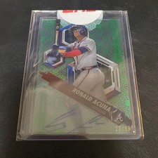 Ronald Acuna Jr. Signed Card 2018 Bowman High Tek Auto Limited 99 Used